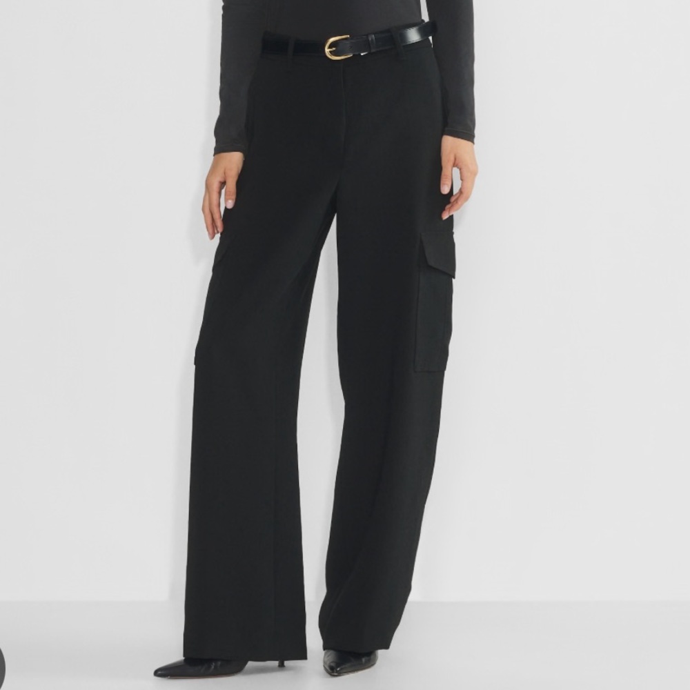 Wilfred Black Bridger Cargo Crepe Pants